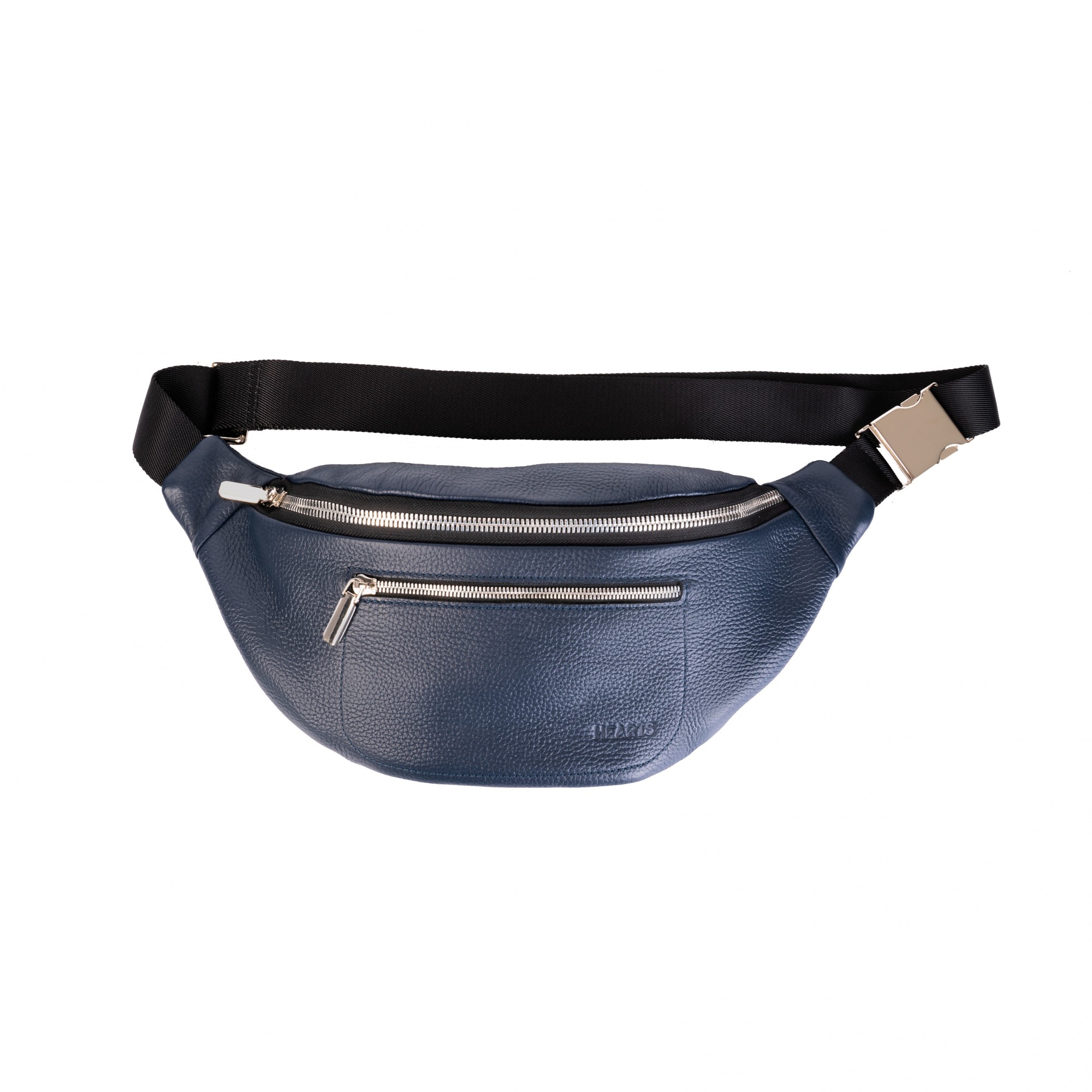 

Бананка кожаная мужская Hearts Belt B-333210 синяя