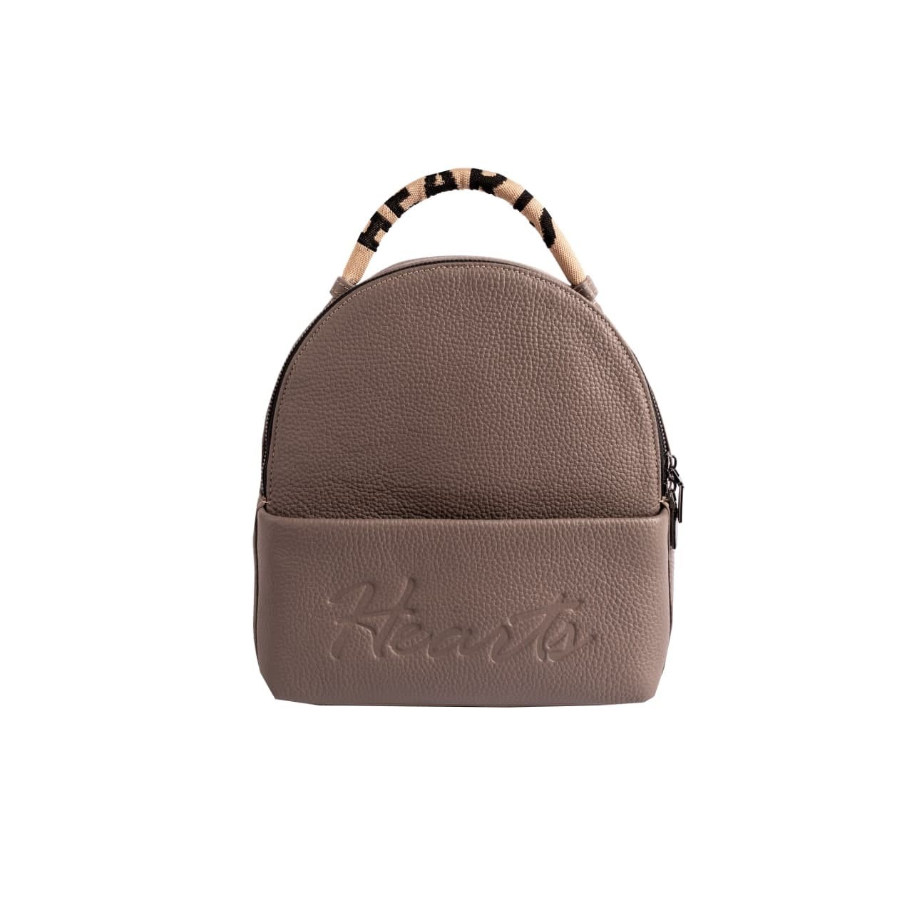 

Женский рюкзак кожаный Hearts Backpack BW-13109 темно-серый