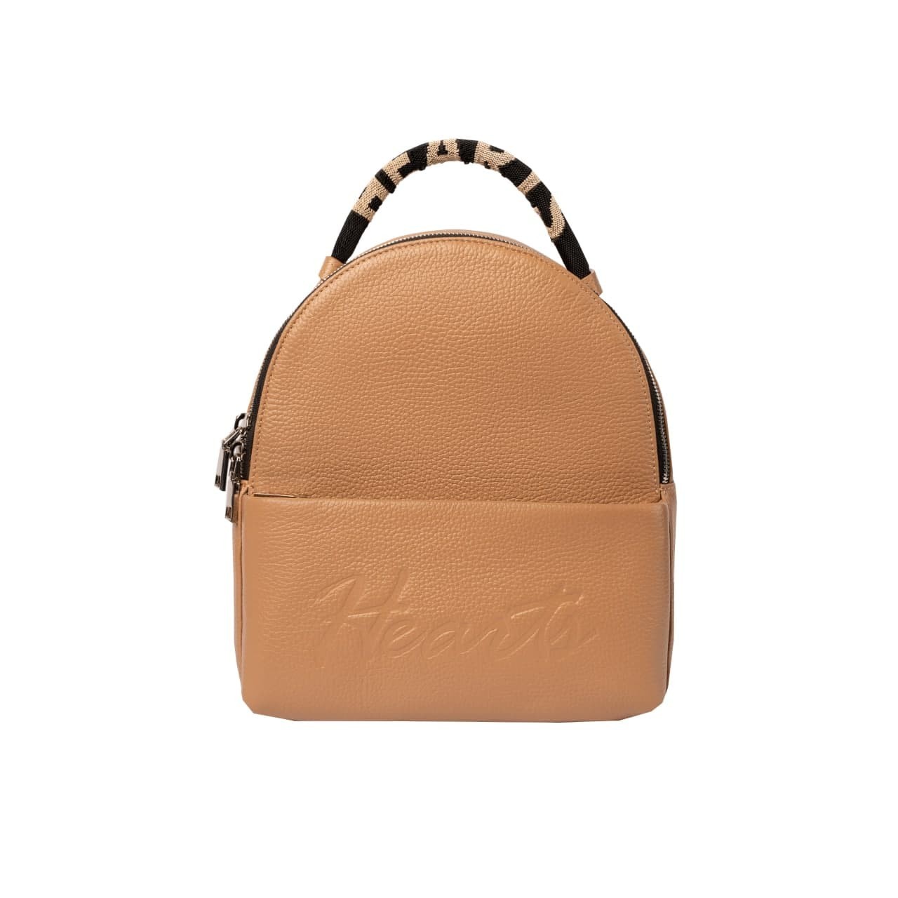 

Женский рюкзак кожаный Hearts Backpack BW-131013 Капучино+черный
