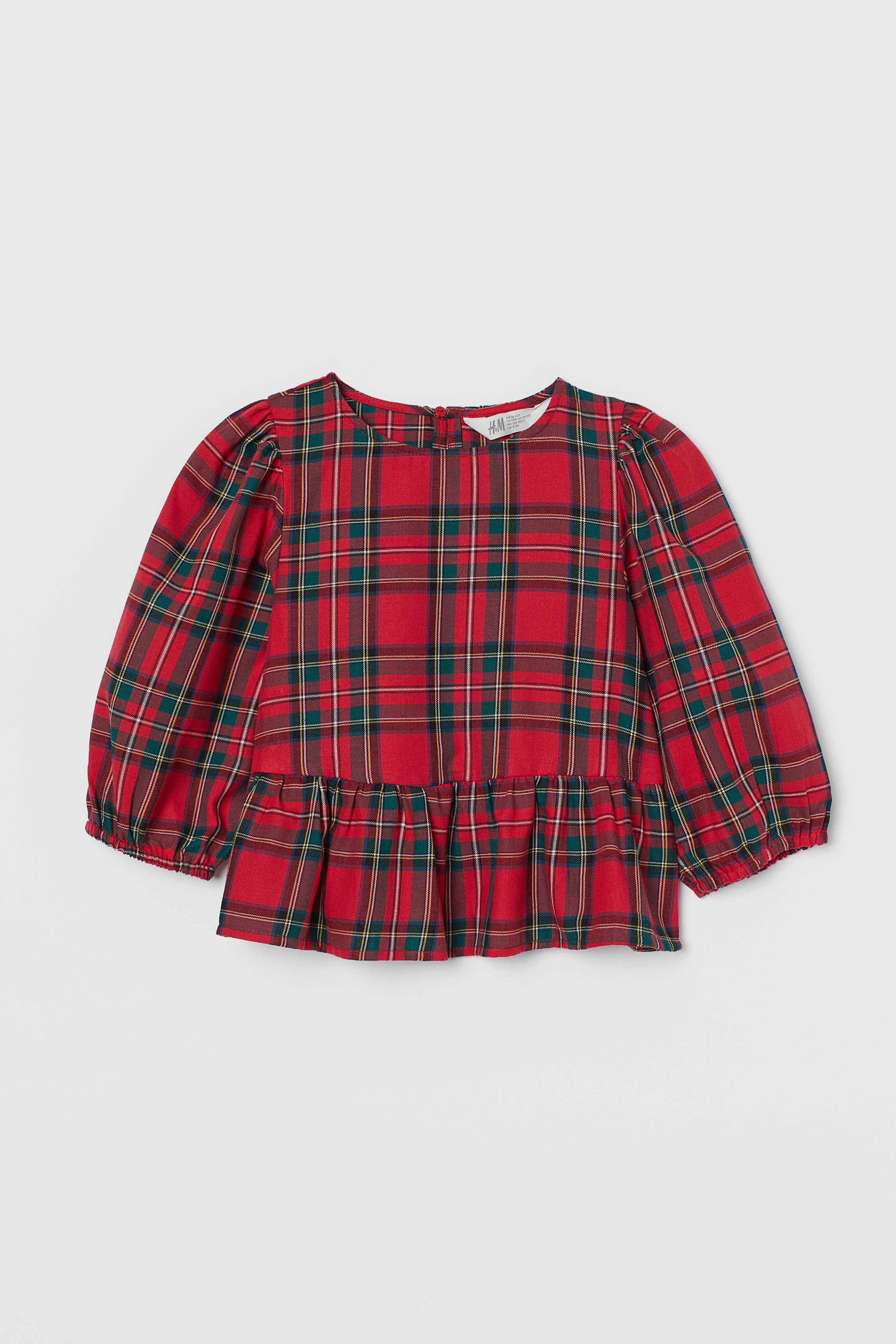 

Блуза H&M 170 Красный 0877549_ клетка_01