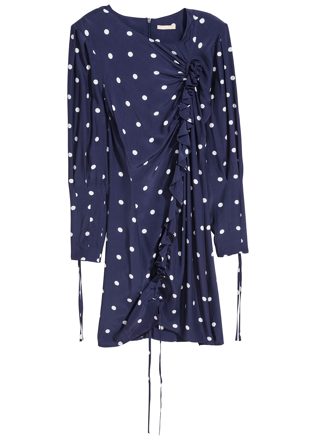 

Платье H&M  Синий 0584969_горох_02, Платье H&M 32 Синий 0584969_горох_02