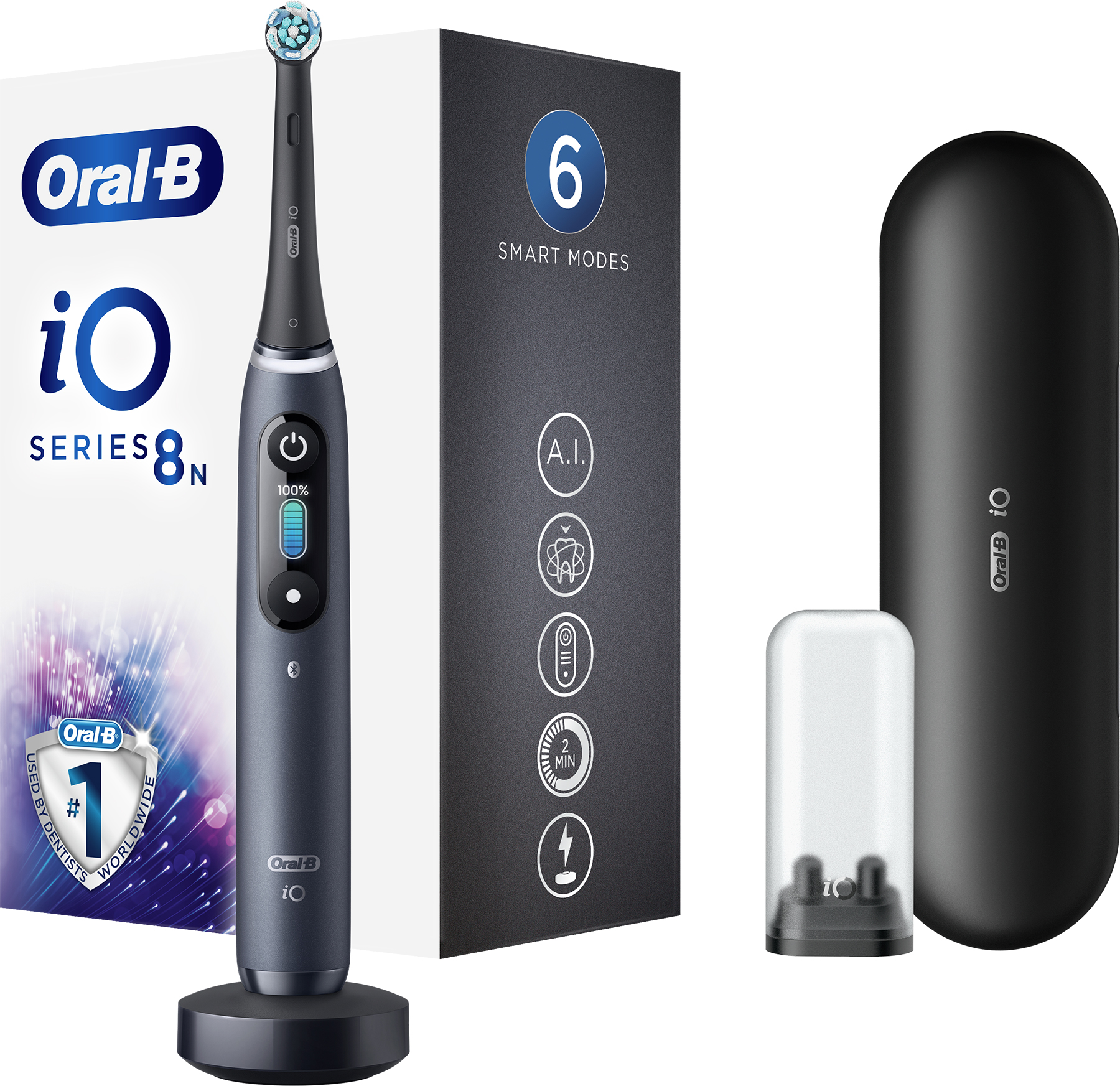 

Электрическая зубная щетка ORAL-B BRAUN iO Серия 8 Черная