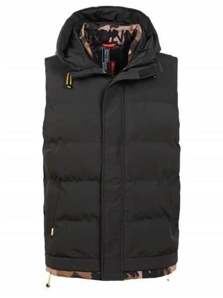 

Мужской жилет с капюшоном Glo-story MMJ-1565  Хаки, Мужской жилет с капюшоном Glo-story MMJ-1565 XL Хаки