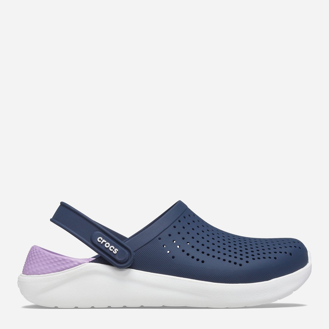 

Кроксы Crocs LiteRide Clog 204592-4SP-M8W10 41 25.5 см Navy/Orchid