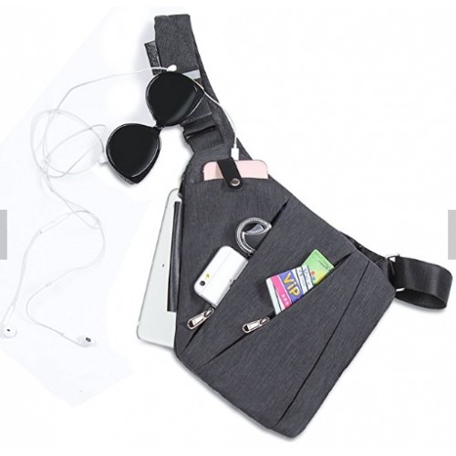 

Сумка мужская через плечо Водонепроницаемая Cross Body Grey