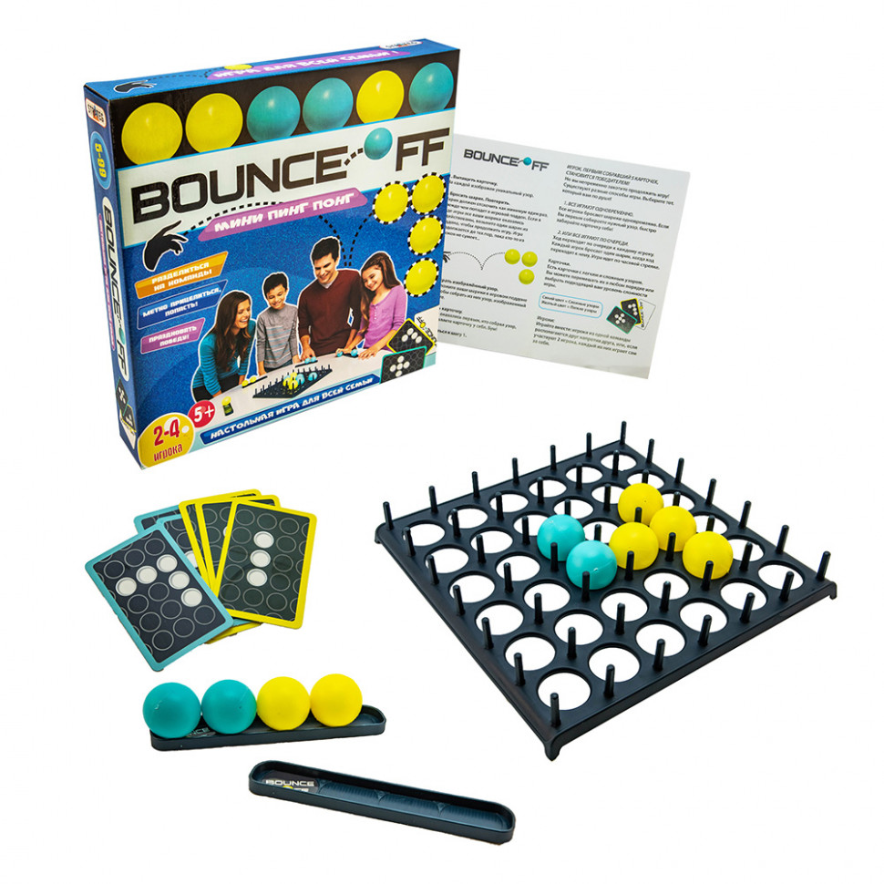 

Игровой набор "Bounce Off" Мини пинг-понг 37745(126) рус