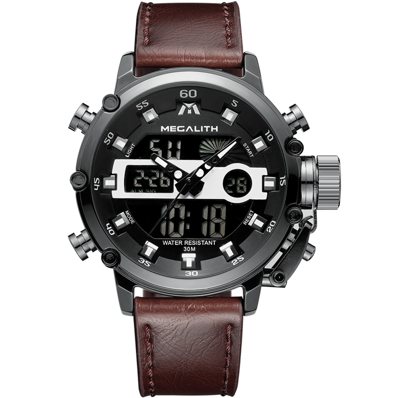

Наручные часы Megalith 8051M Brown-Black-Dark Gray