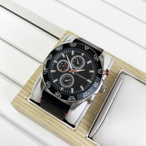 

Наручные часы Guardo 11458(1)-1 Black-Silver-Red
