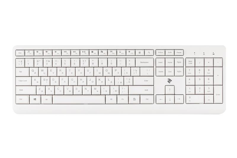 

Клавиатура 2E KS220 WL (2E-KS220WW) White USB