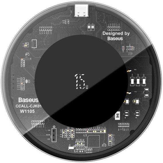 

Беспроводное Зарядное Устройство Baseus Simple (Type-C/15W) (Прозрачный)