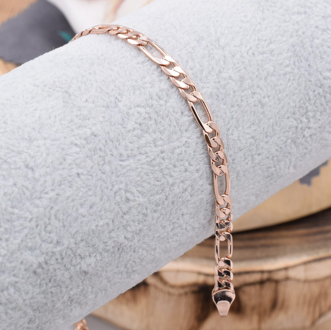 

Браслет Xuping Фигаро с огранкой 41293 ширина 4 мм позолота РО17