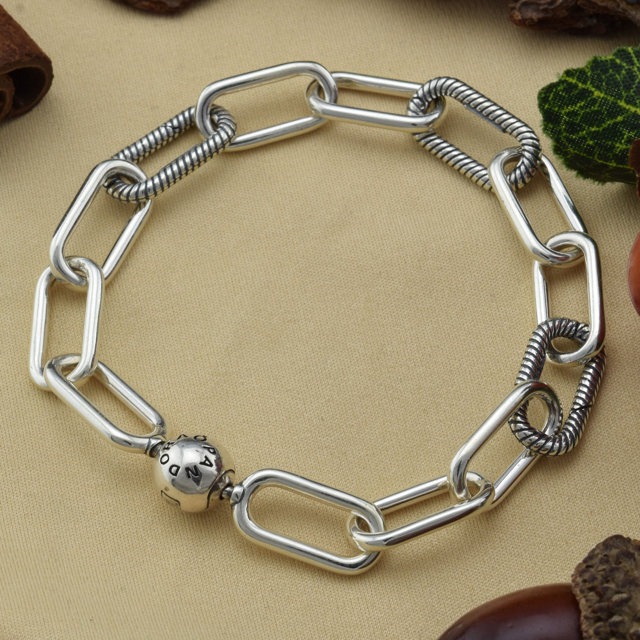 

Серебряный браслет Pandora Me ширина 8 мм17.5