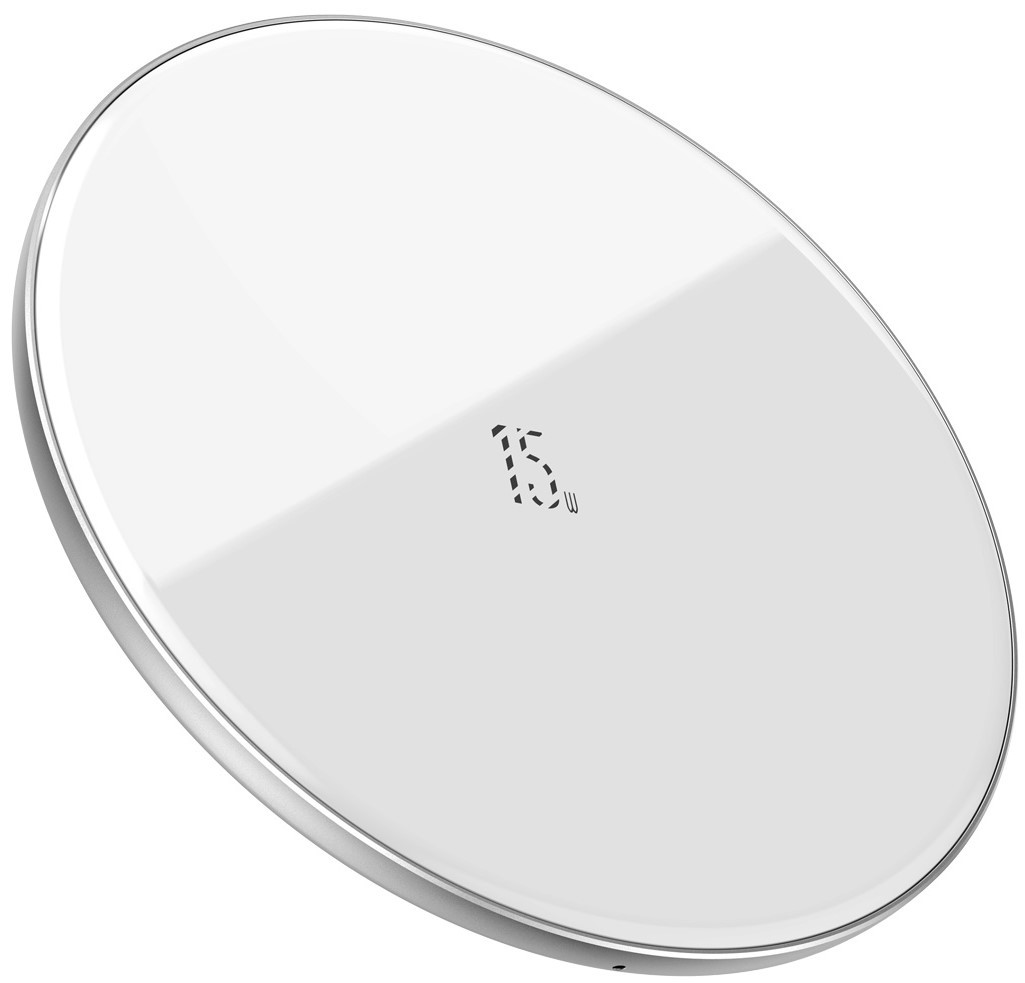 

Беспроводное зарядное устройство BASEUS Simple Wireless Charger |15W| (Updated Version for Type-C). White