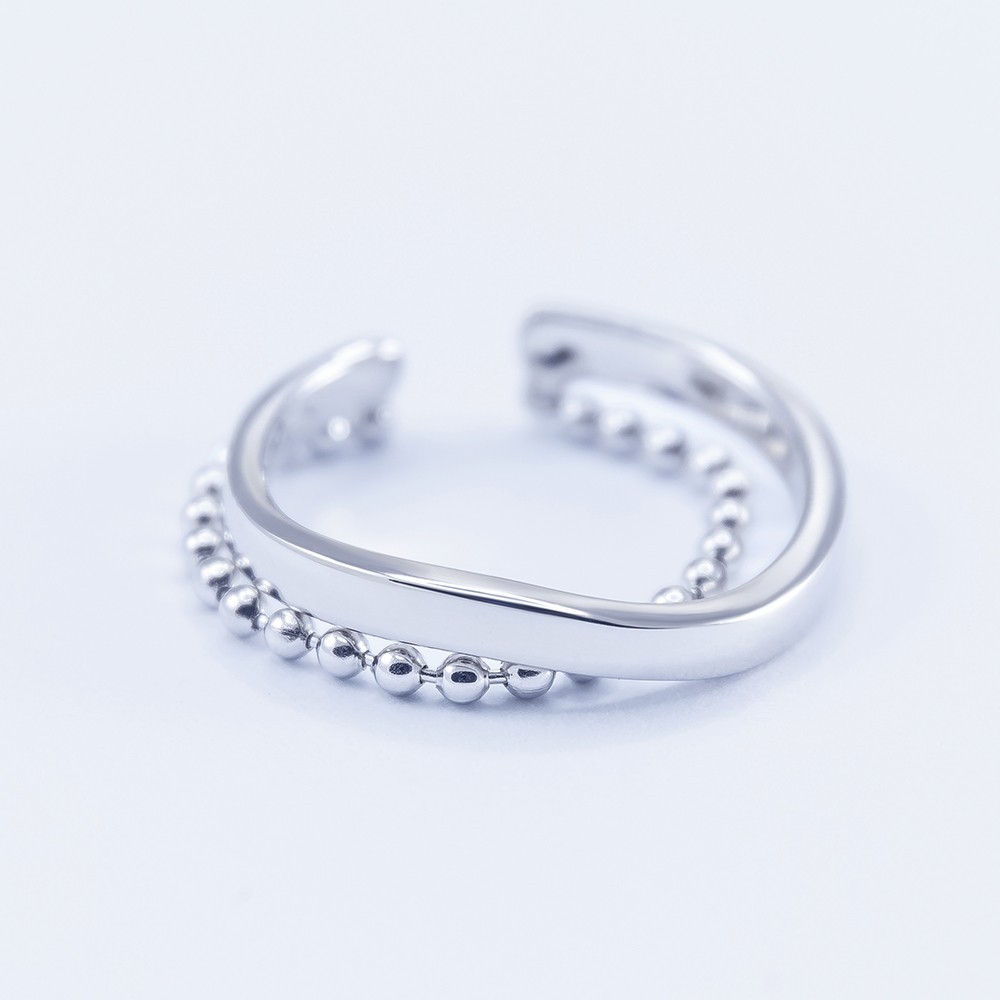 

Кольцо серебряное INFINI родированное k2-42