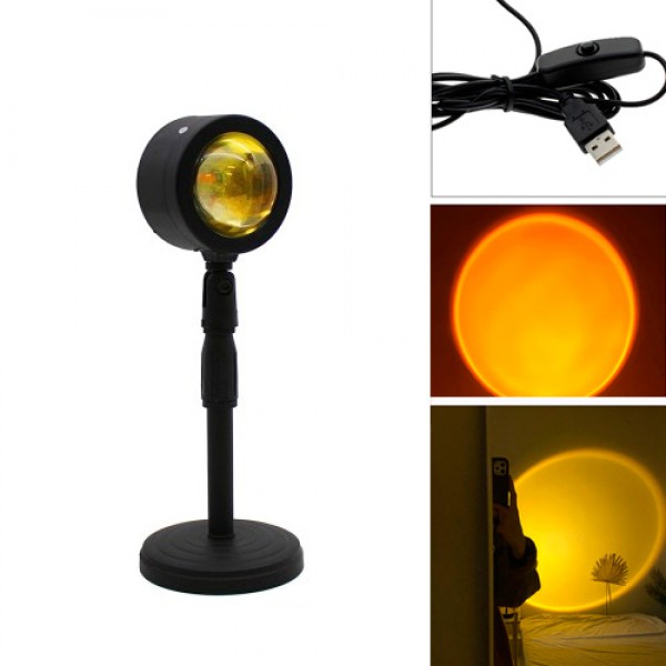 

Светильник ночник светодиодный USB, поворотный проектор заката Q07, Sunset