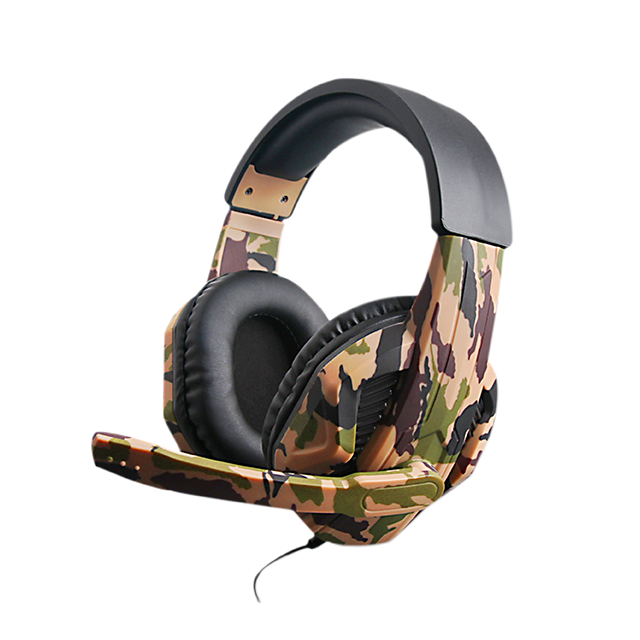 

Игровые наушники JEDEL GH237 с микрофоном проводные Camouflage-Yellow (GH237)