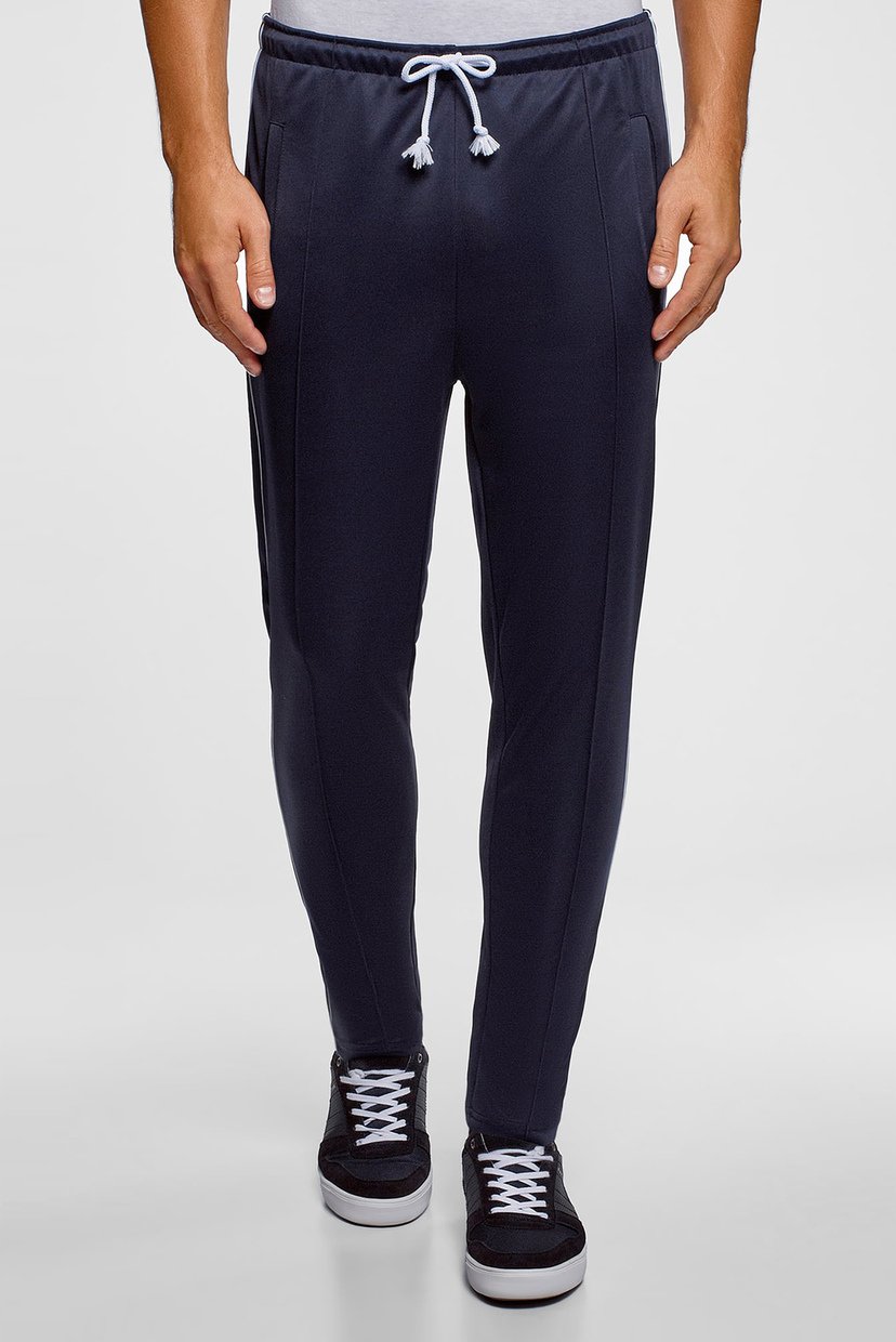 

Мужские темно-синие спортивные брюки Oodji  5L210002M/48770N/7900N, Мужские темно-синие спортивные брюки Oodji S 5L210002M/48770N/7900N