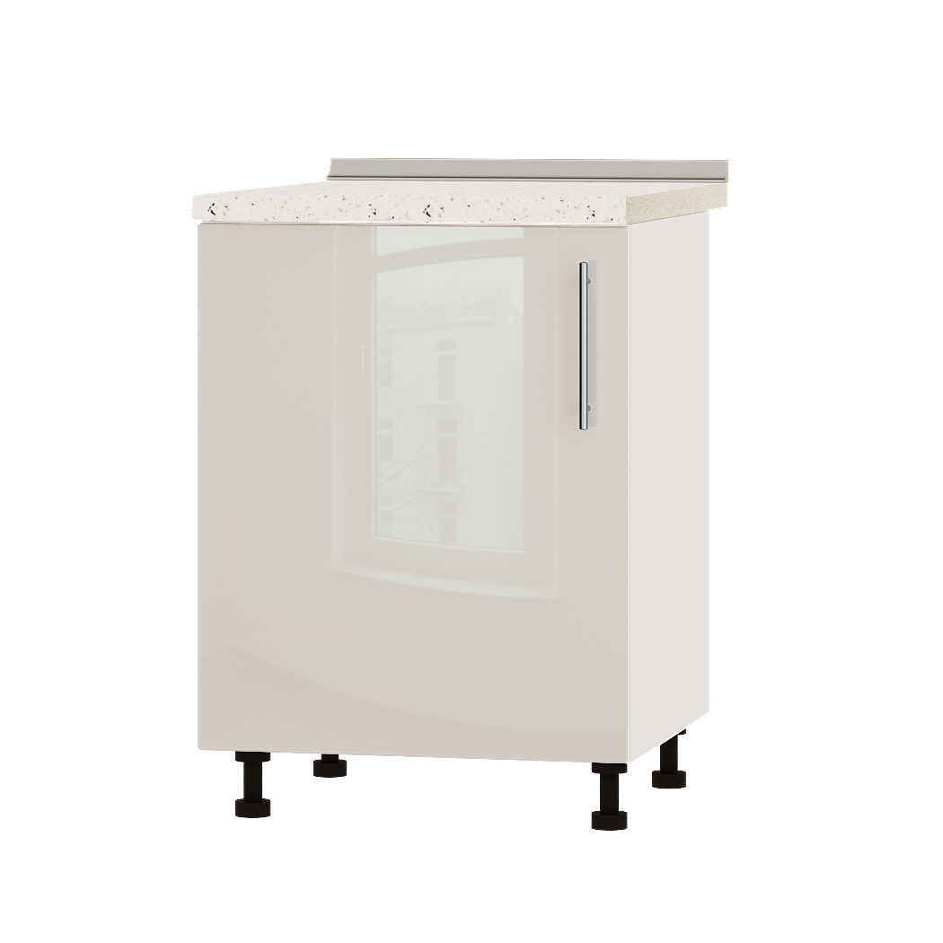 

Кухня Акрил модуль Низ Н79-600 Бьянко Глянец Белый 60х47х82 см