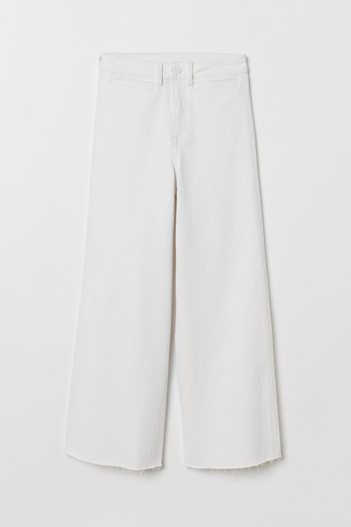

Джинсы Culotte High Ankle H&M  Белые, Джинсы Culotte High Ankle H&M 32 Белые