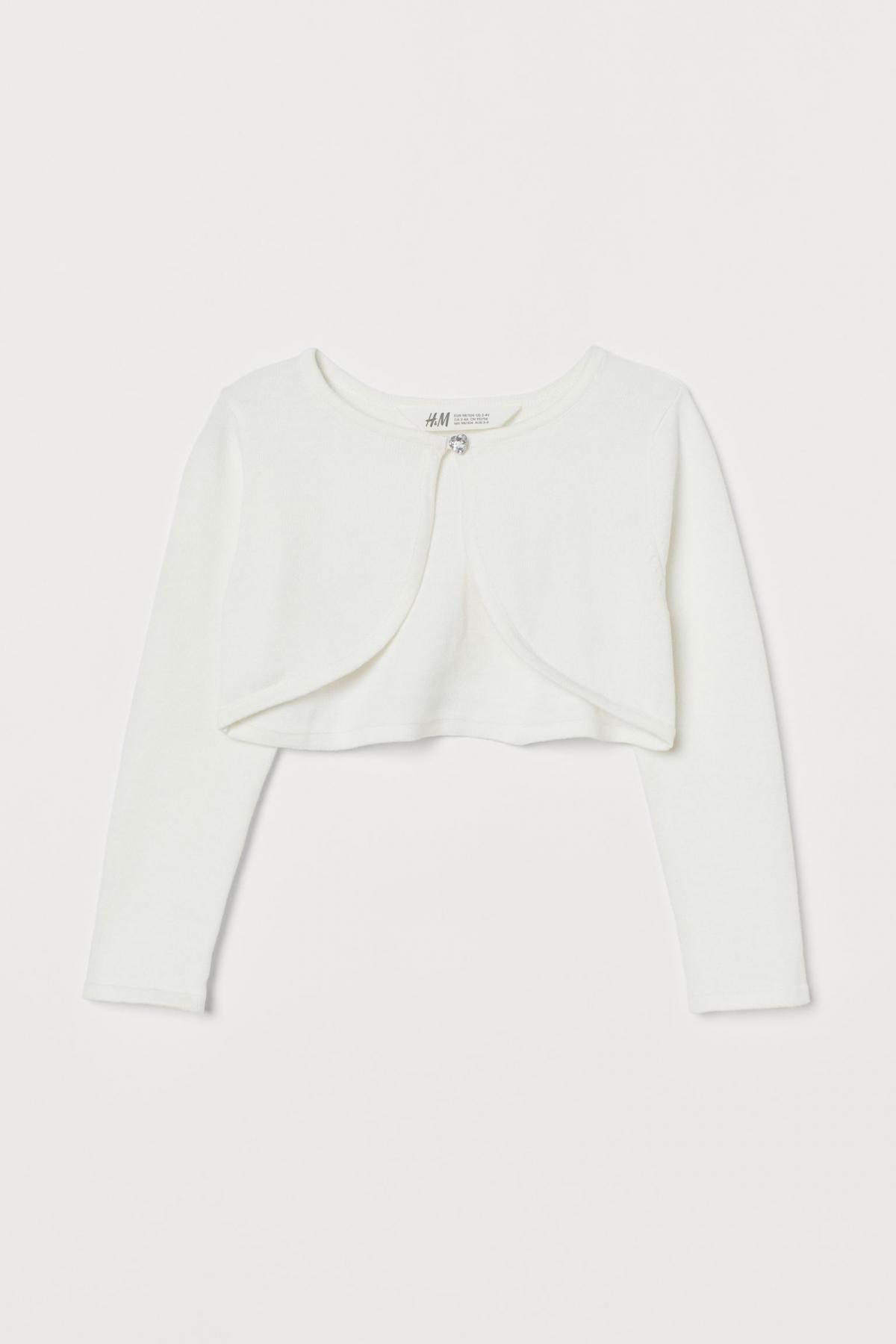 

Болеро тонкой вязки H&M 110-116(4-6y) Белое