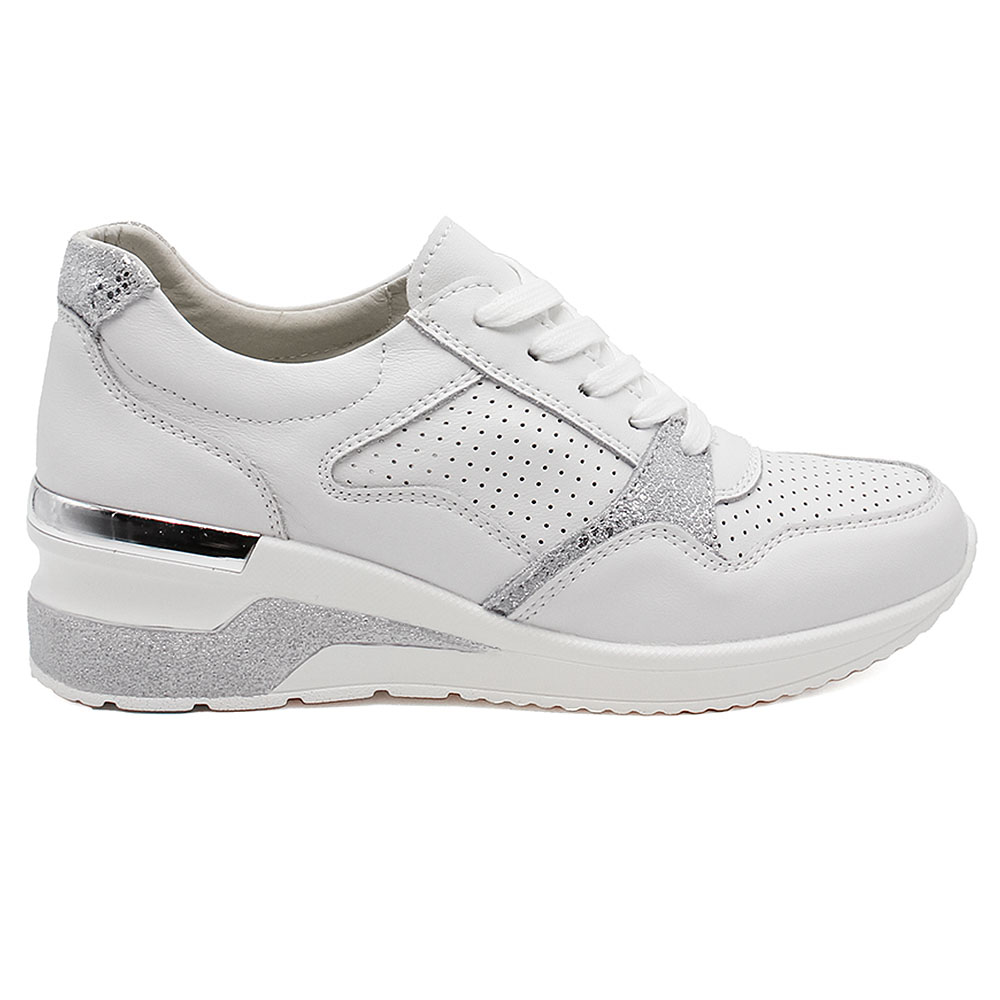 

Женские кроссовки Allshoes GR20077біл/сріб (36р)
