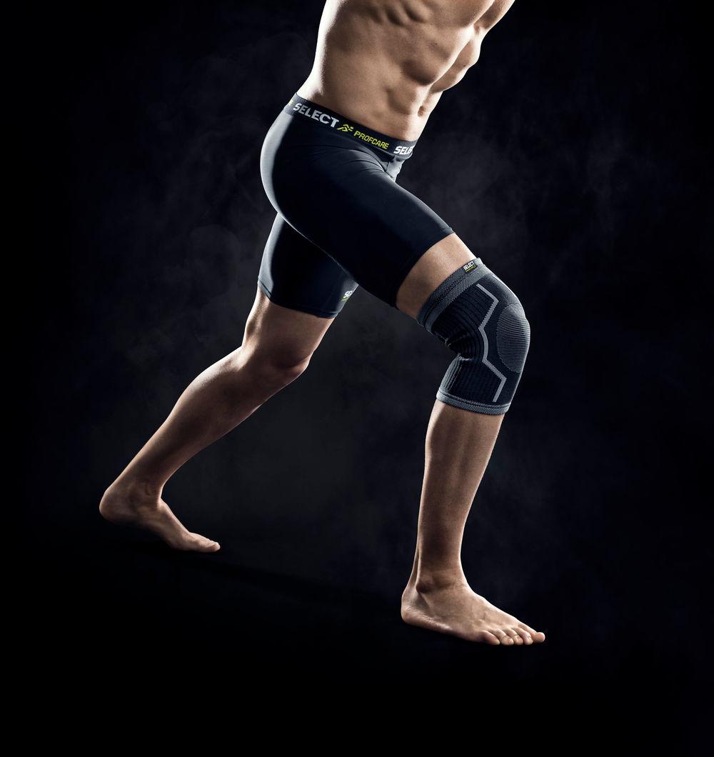 

Наколінник SELECT Elastic Knee support M темно-сірий