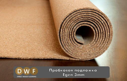 

Пробковая подложка Egen 3мм (10м2/рулон)