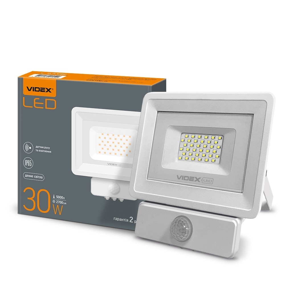 

LED прожектор VIDEX 30W 5000K 220V Сенсорный