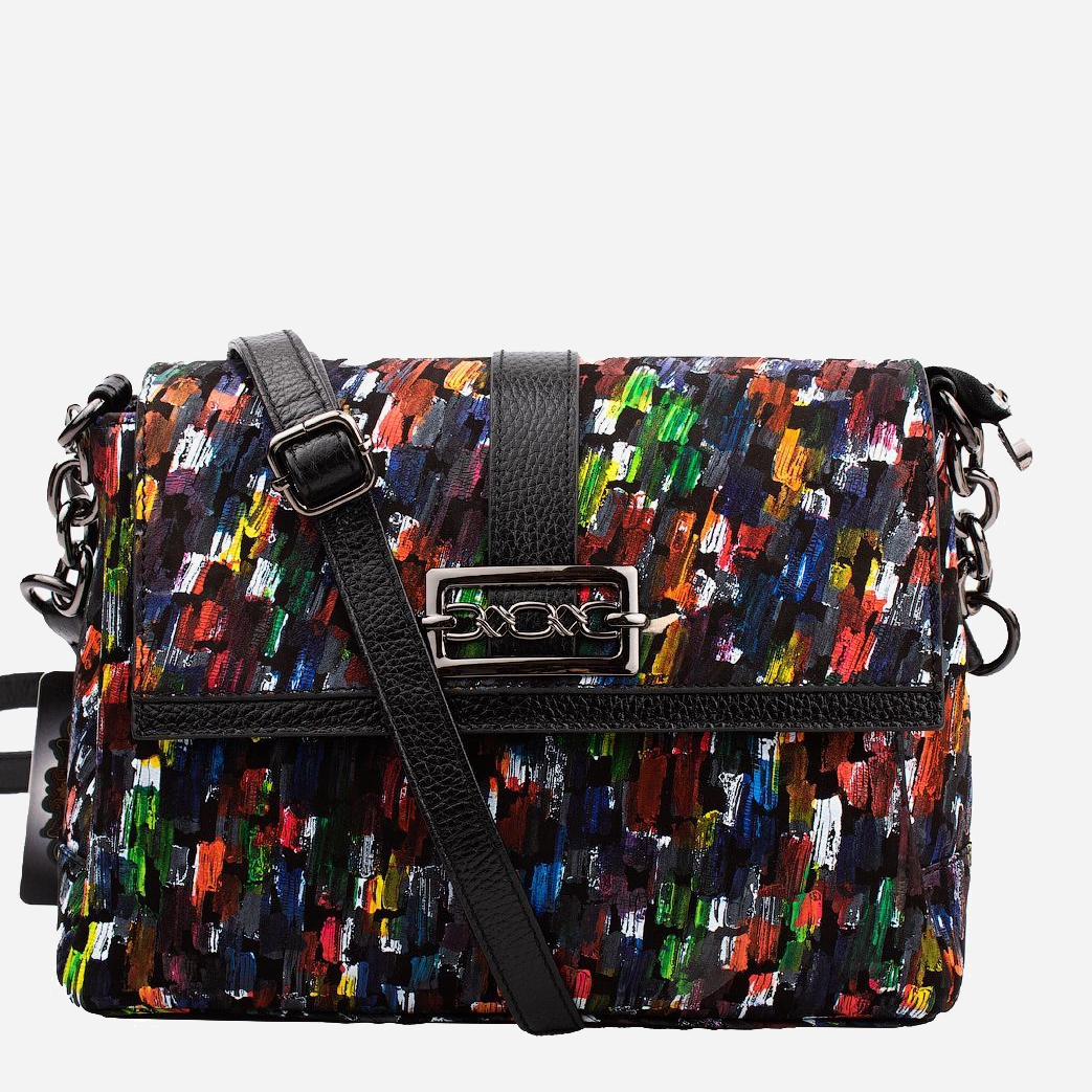 

Женская сумка кожаная Desisan SHI4035-734 Разноцветная