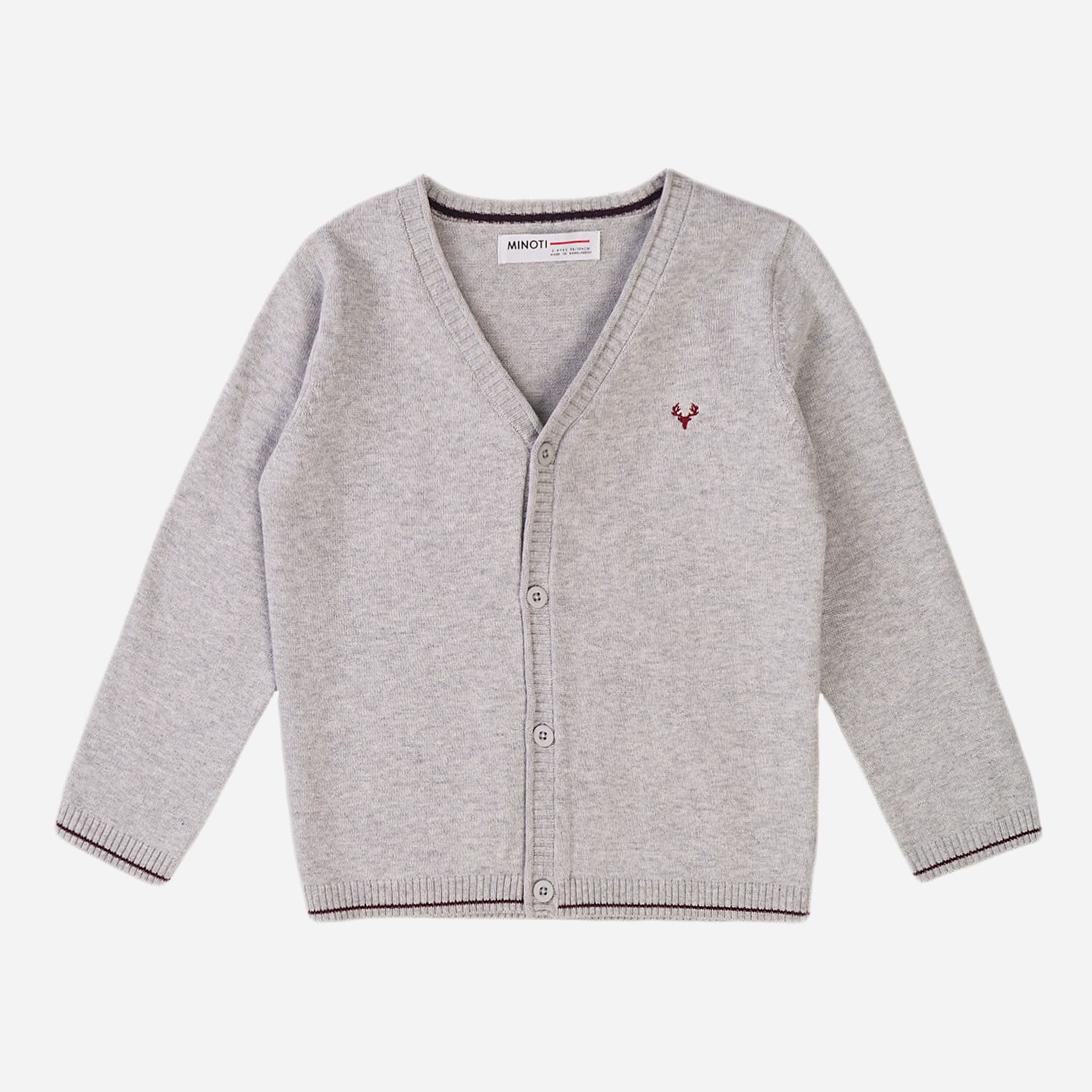 

Кардиган Minoti 7BKNIT 7 34376JNR 104-110 см Серый