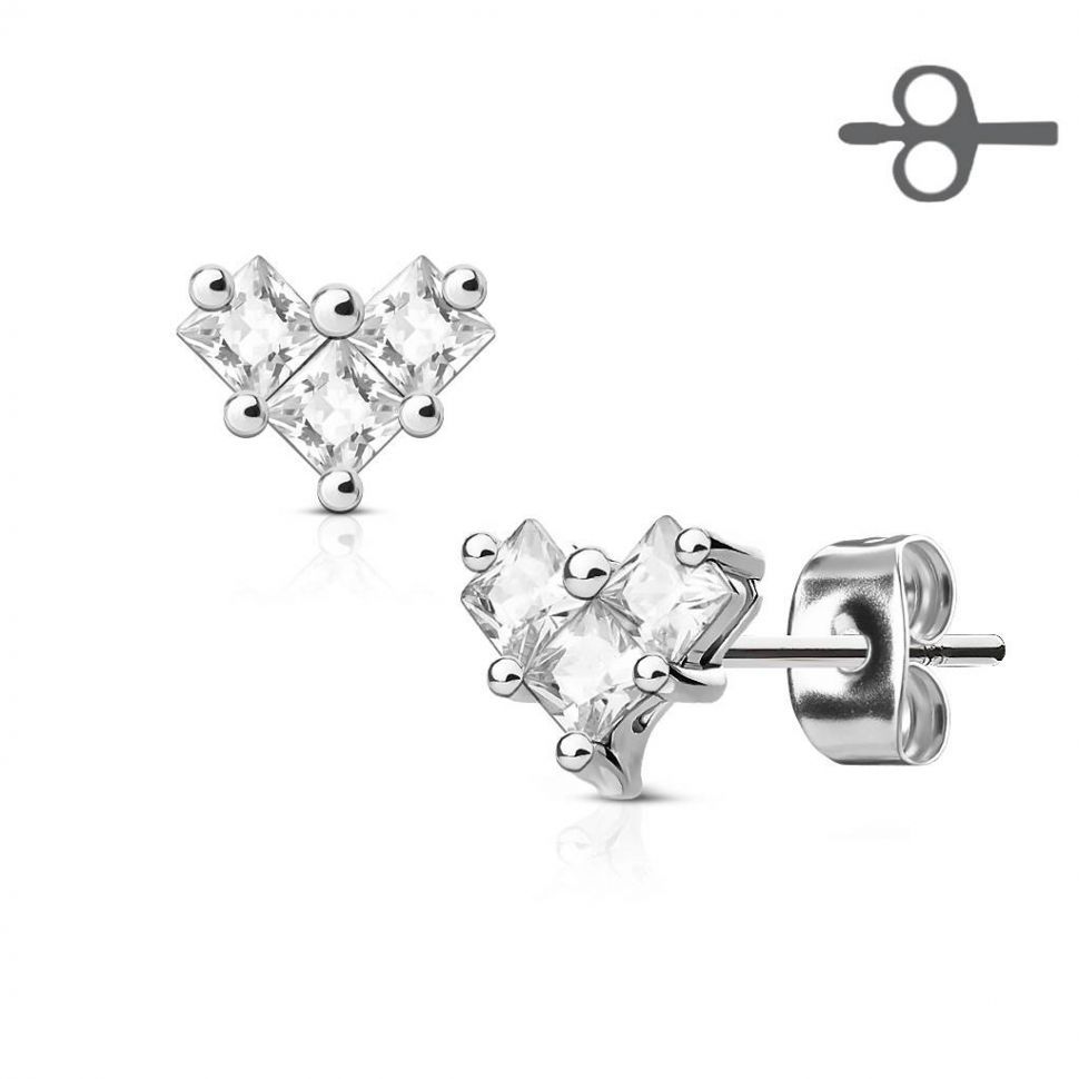 

Серьги-гвоздики Spikes EA-014-C
