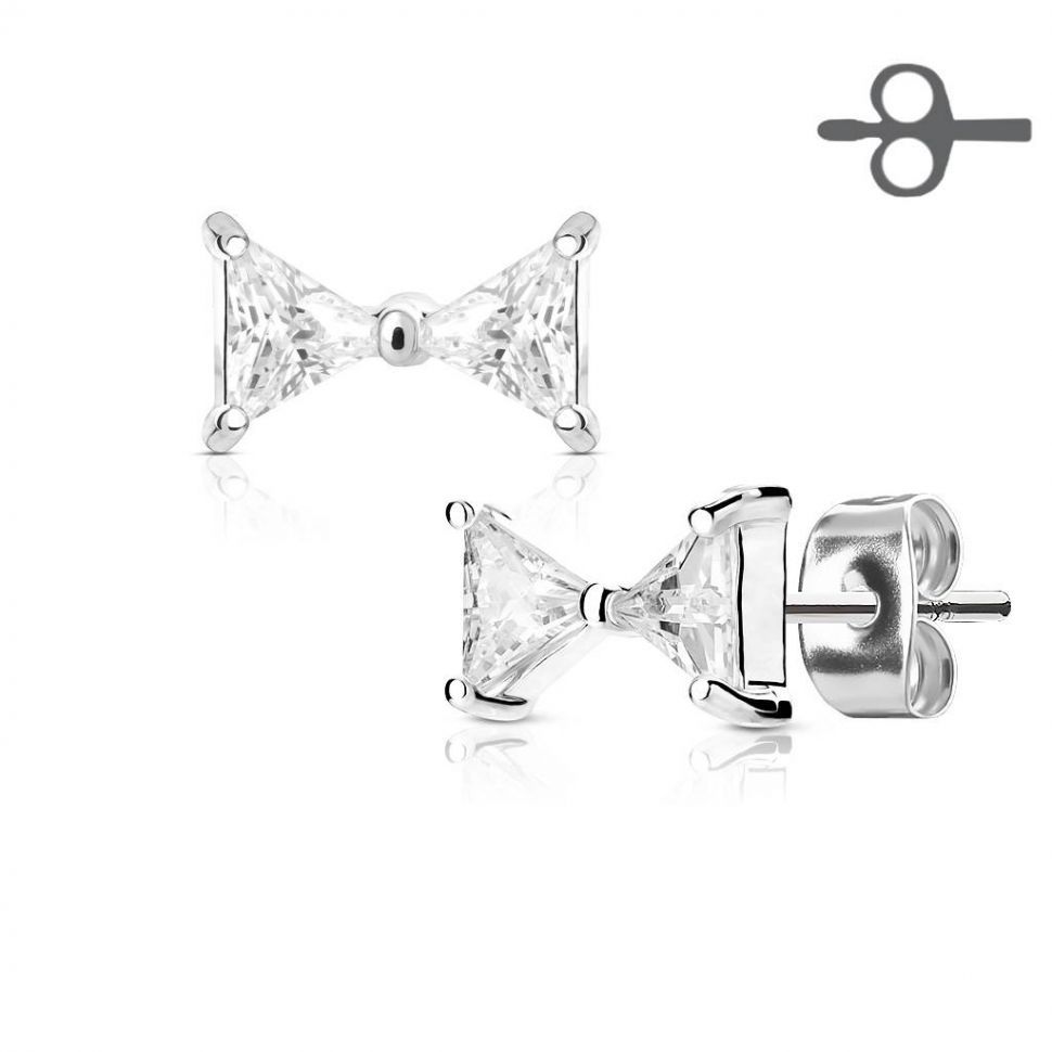 

Серьги-гвоздики Spikes EA-002-C с бантиками