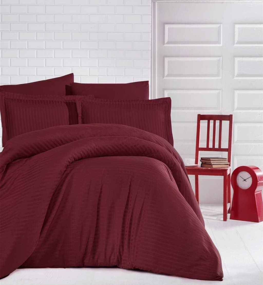 

Постельное бельё двуспальное 180*220 страйп-сатин люкс на резинке TM KRISPOL Украина