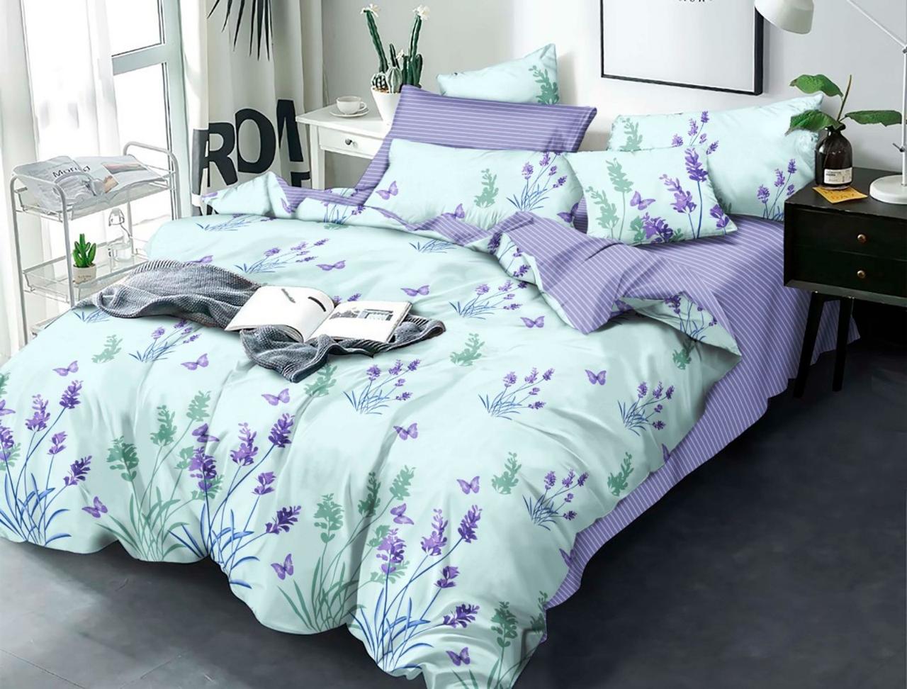 

Постельное белье двуспальное на резинке 180*220 ранфорс TM KRISPOL Украина