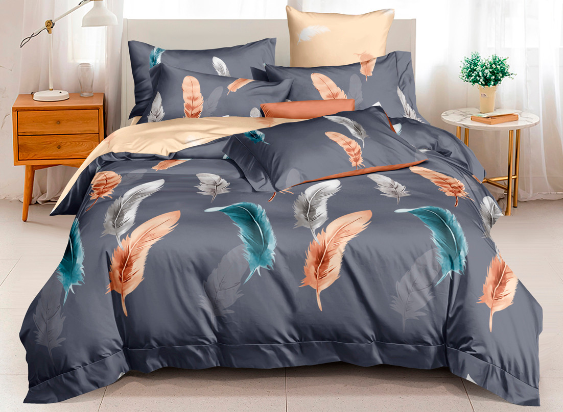 

Двуспальный комплект постельного белья 180*220 сатин TM КРИСПОЛ Украина