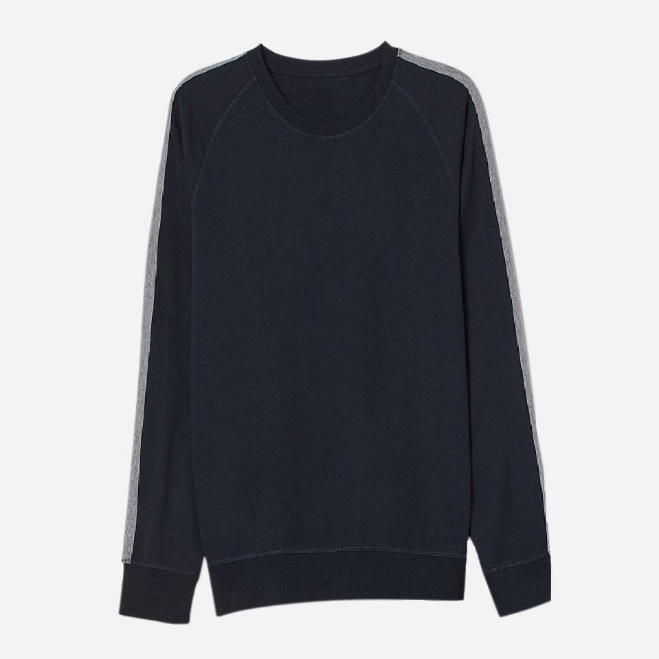 

Пижамный лонгслив H&M 07-0655792-003 L Темно-синий (СА2000001670729)