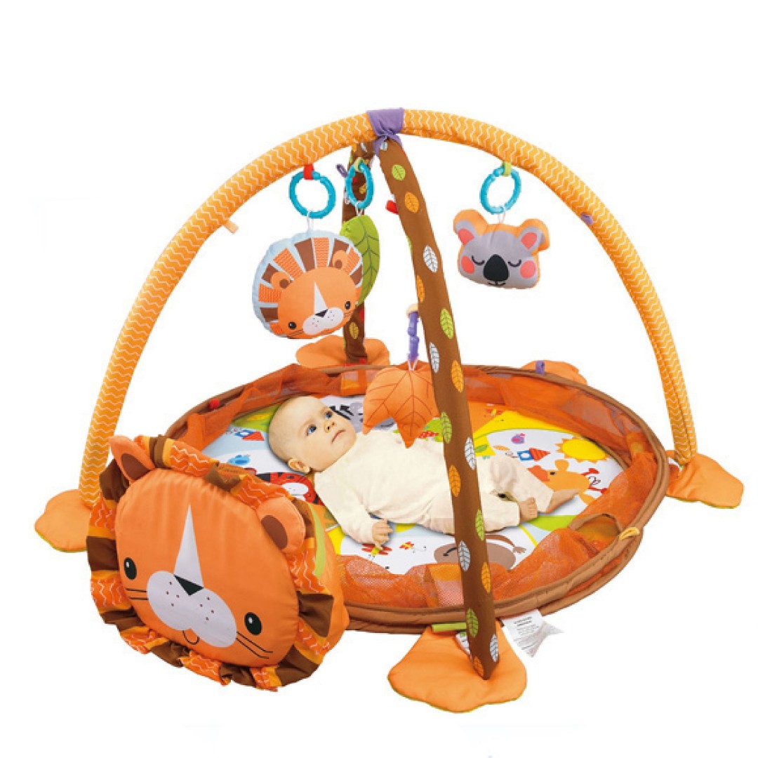 

Развивающий коврик с шарами и игрушками Funny lion
