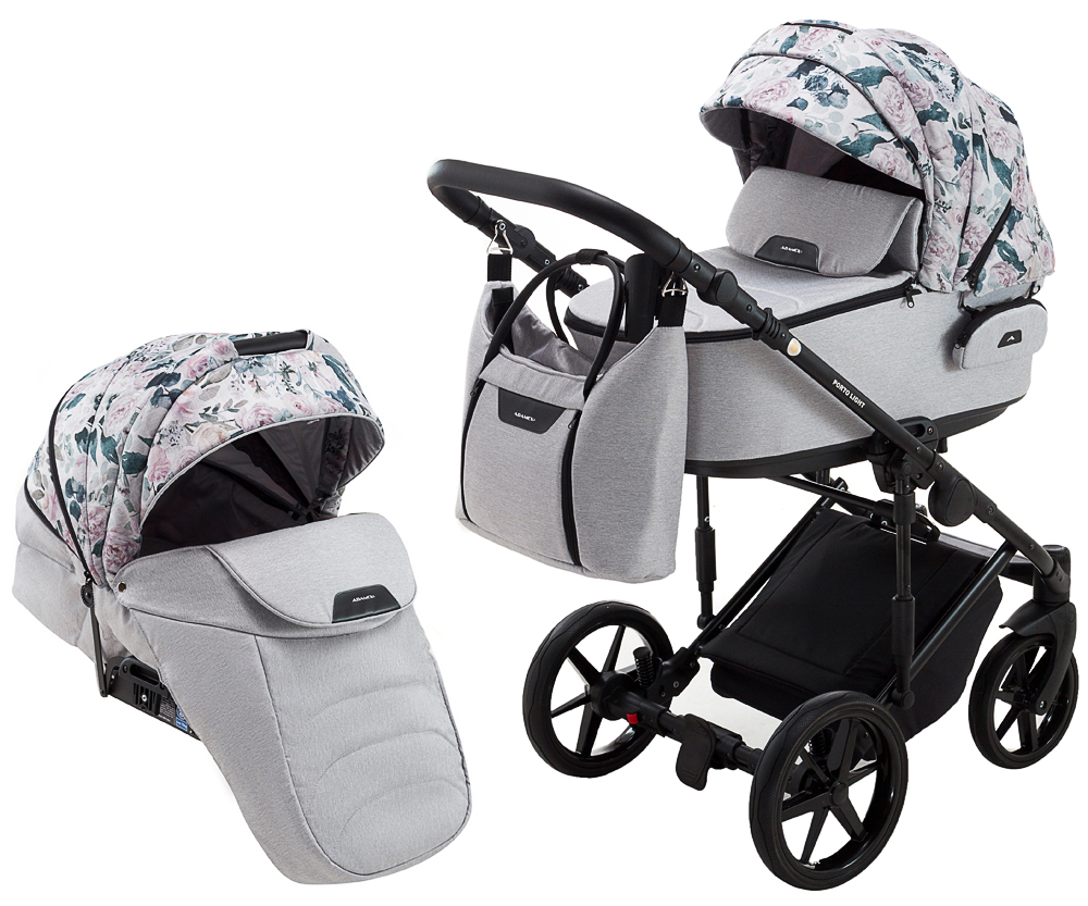 

Коляска 2 в 1 Adamex Porto Light Flowers 12 (625753)