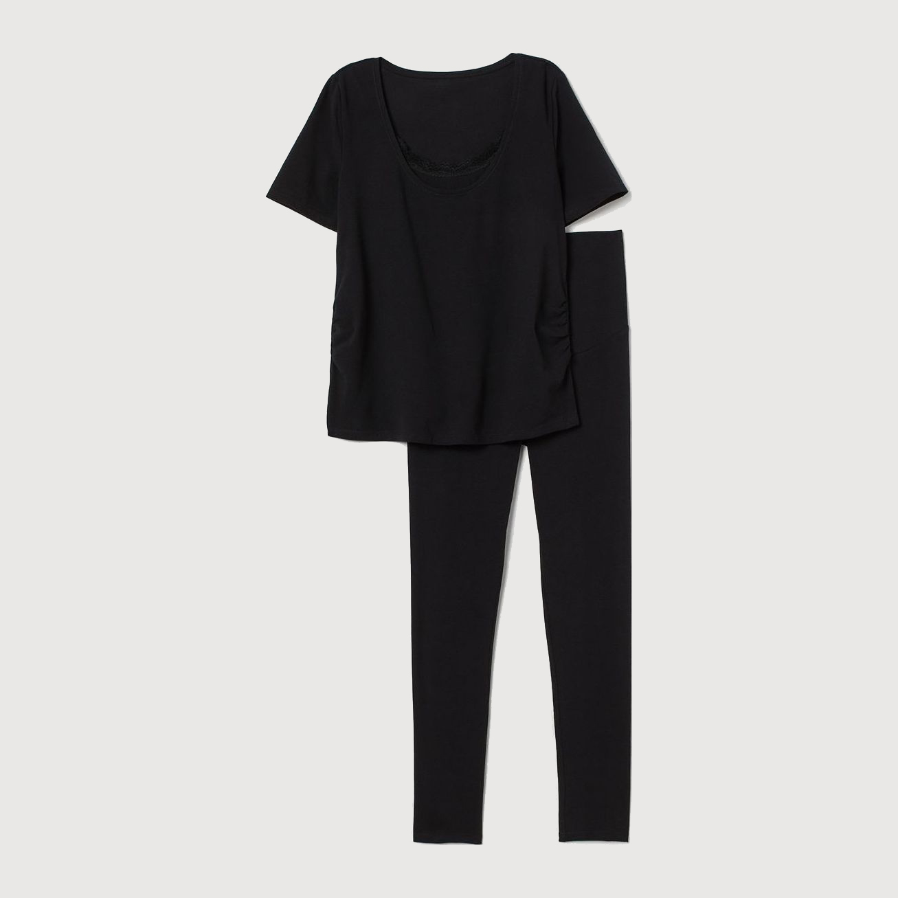 

Пижама для беременных H&M 0835655-1 XL Черная