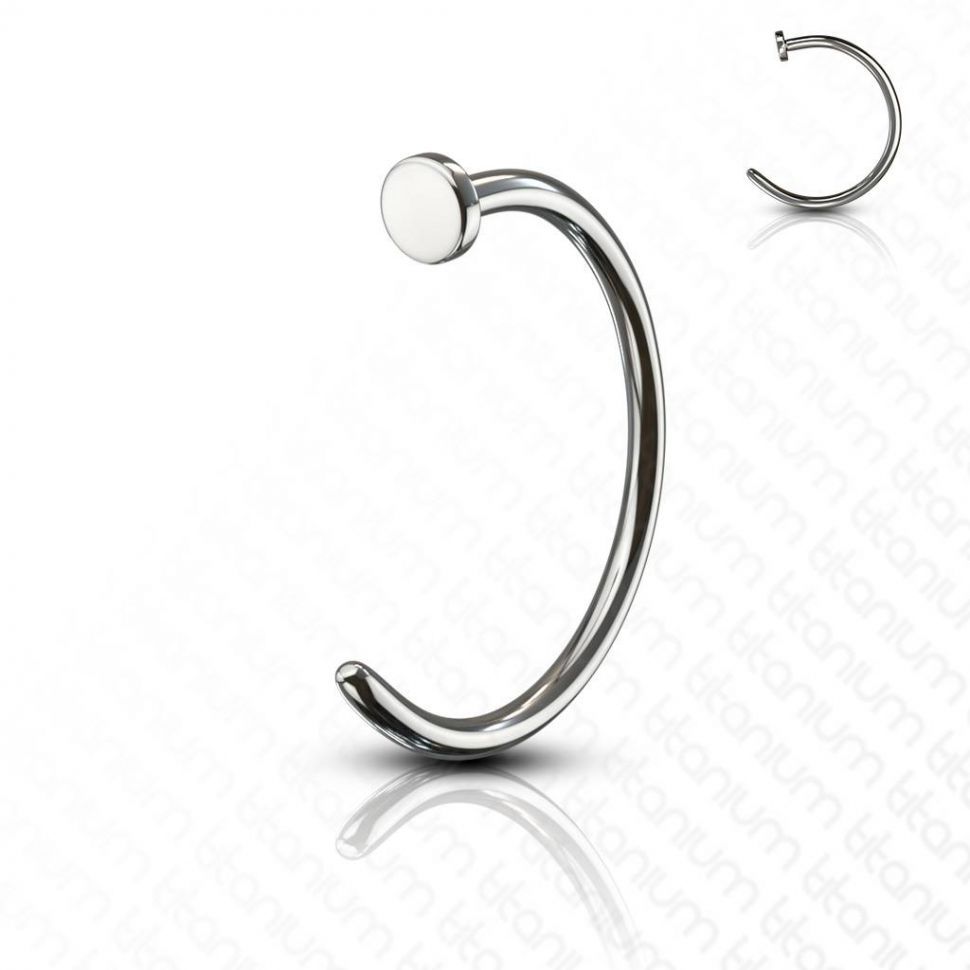 

Полукольцо для пирсинга носа PiercedFish T23NOH1 из титана (10 мм, 0.8 мм)
