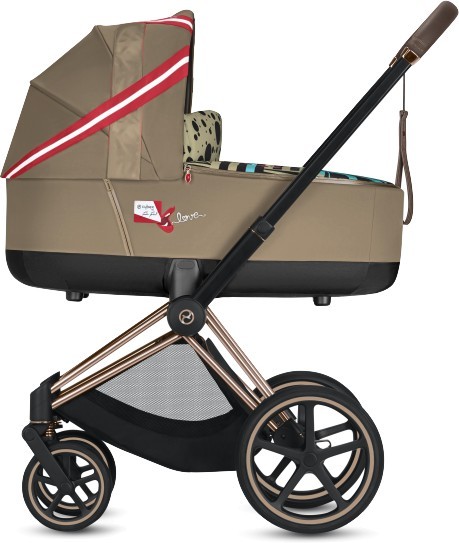 

Коляска для новорожденных Cybex Priam Fashion Edition One Love by Karolina Kurkova multicolor шасси Rose Gold