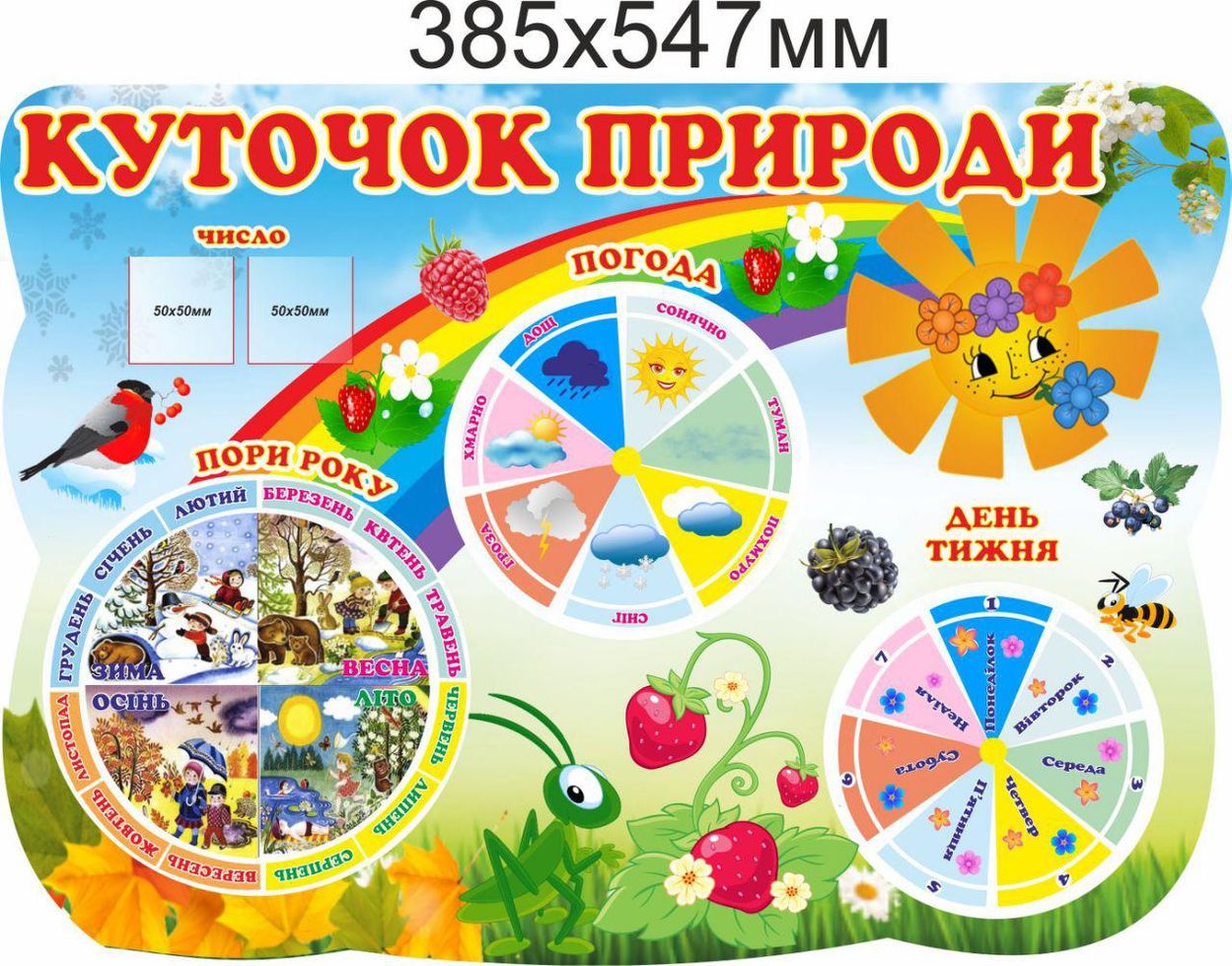 

Стенд Vivay Куточок природи 38,5x54,7 см (3762)