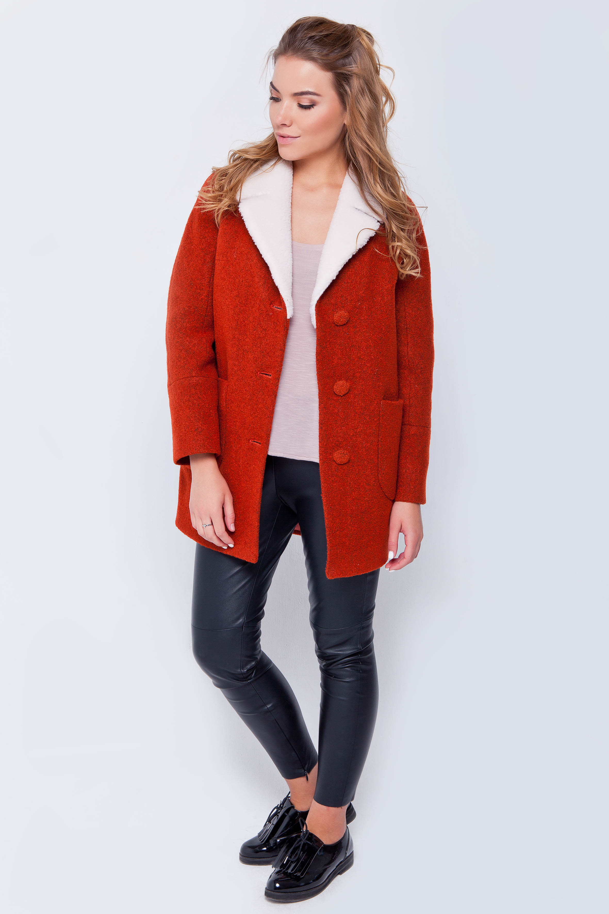 

Пальто Emass Грейс 46 красный (67/1-49-2)