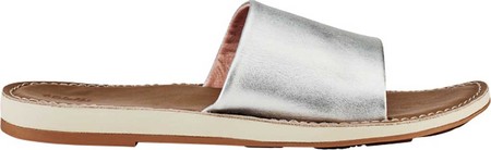 

Женские шлепанцы OluKai Nohie 'Olu Slide Silver/Tan Leather 40