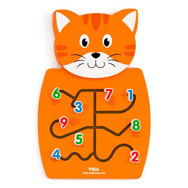 

Бизиборд Viga Toys Котик с цифрами (50676FSC)