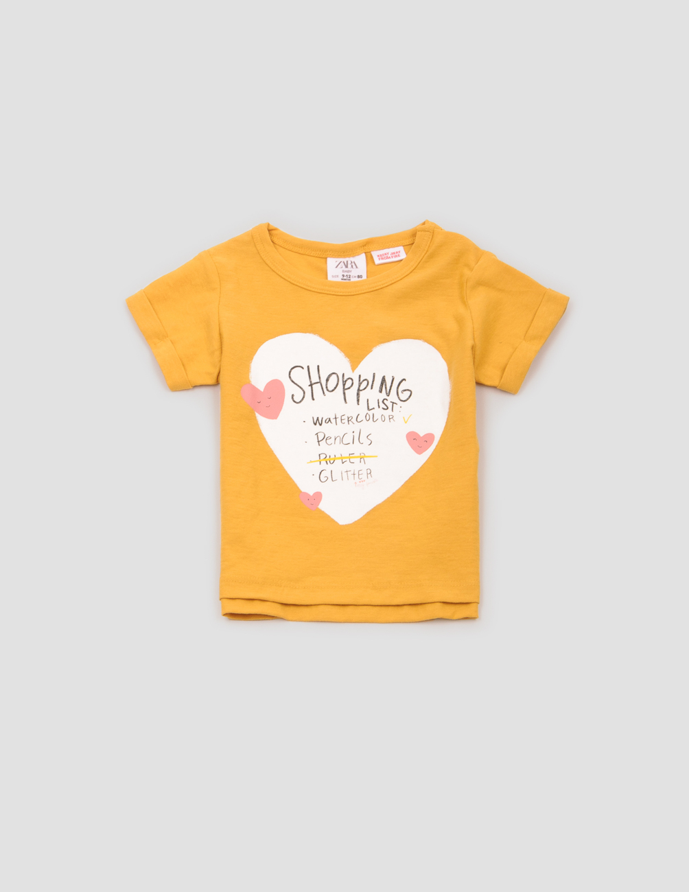 

Футболка Zara ДД004347 (4442/336/305) цвет желтый 80