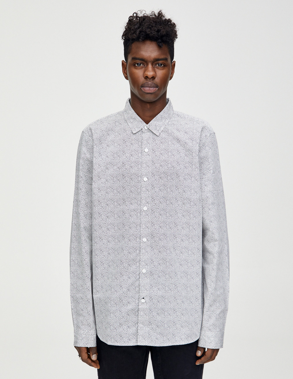 

Рубашка д/р PULL & BEAR М0113110 (5474/501/250) цвет серый, Рубашка д/р PULL & BEAR М0113110 (5474/501/250) цвет серый XS