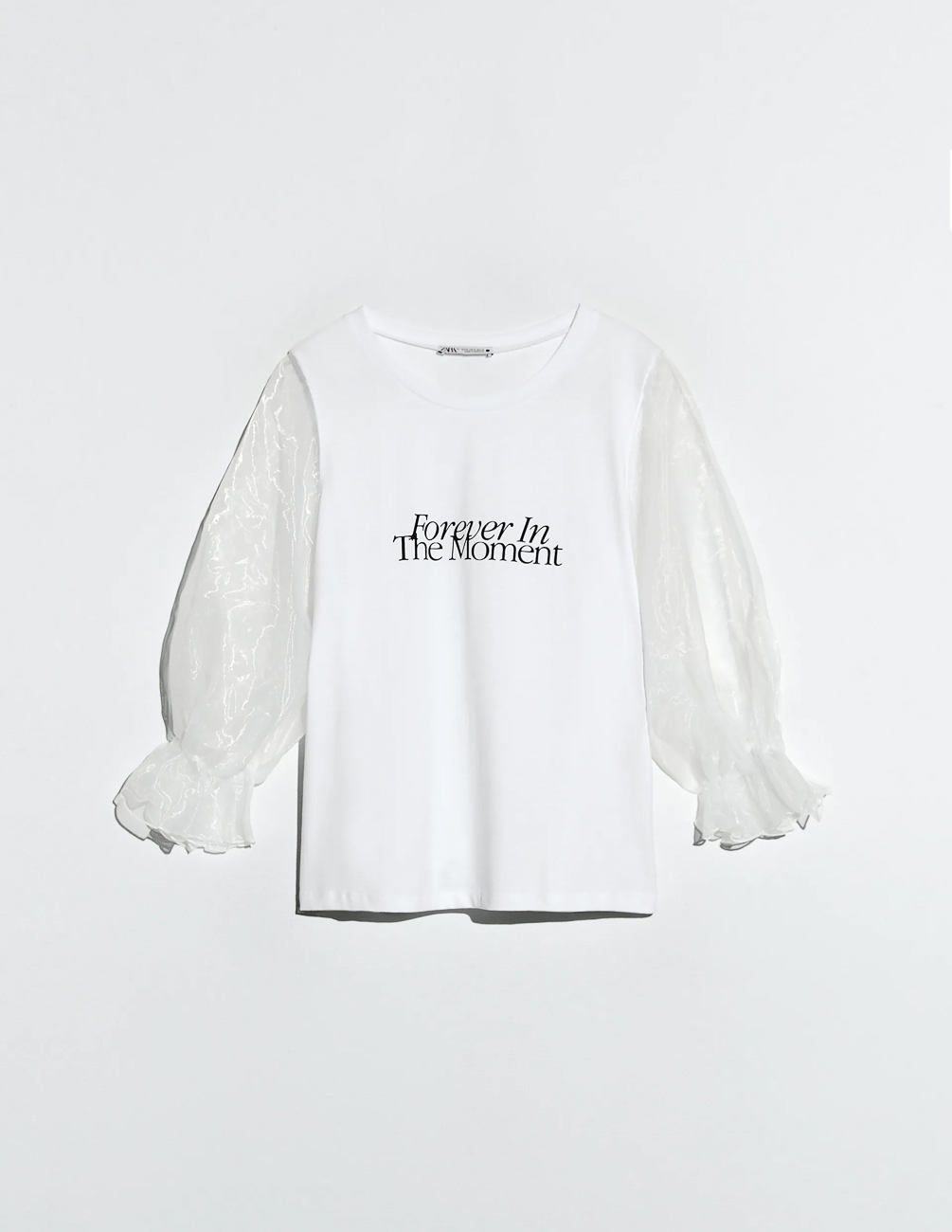 

Футболка Zara Ж1074054 (5644/716/250) цвет белый M