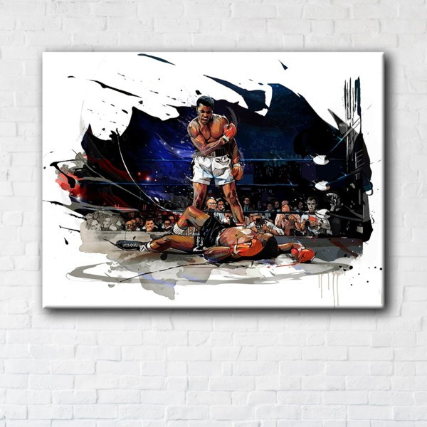 

Картина на холсте прямоугольная I-Art Muhammad Ali vs Sonny Liston 50x65см