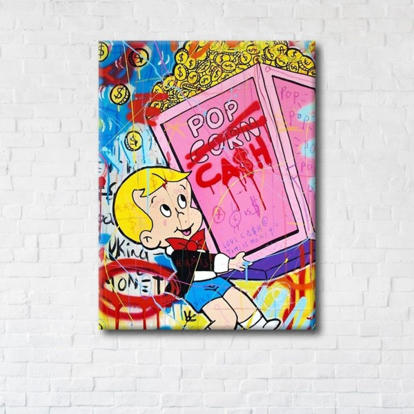 

Картина на холсте прямоугольная I-Art Pop Cash 75x100см